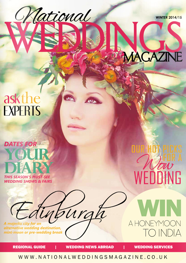 National Weddings Magazine Cover Image by Sanshine Photography