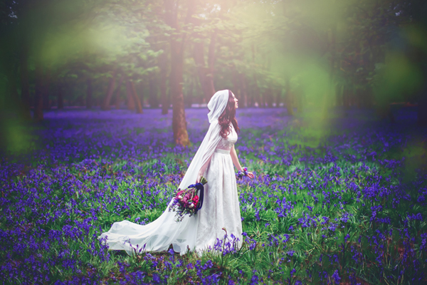 Bluebell Dreaming | Ashridge Forest Hertfordshire | Bewildered Bride | photo by Sanshine Photography | www.sanshinephotography.com | Hertfordshire and London Fine Art Wedding Photographer 